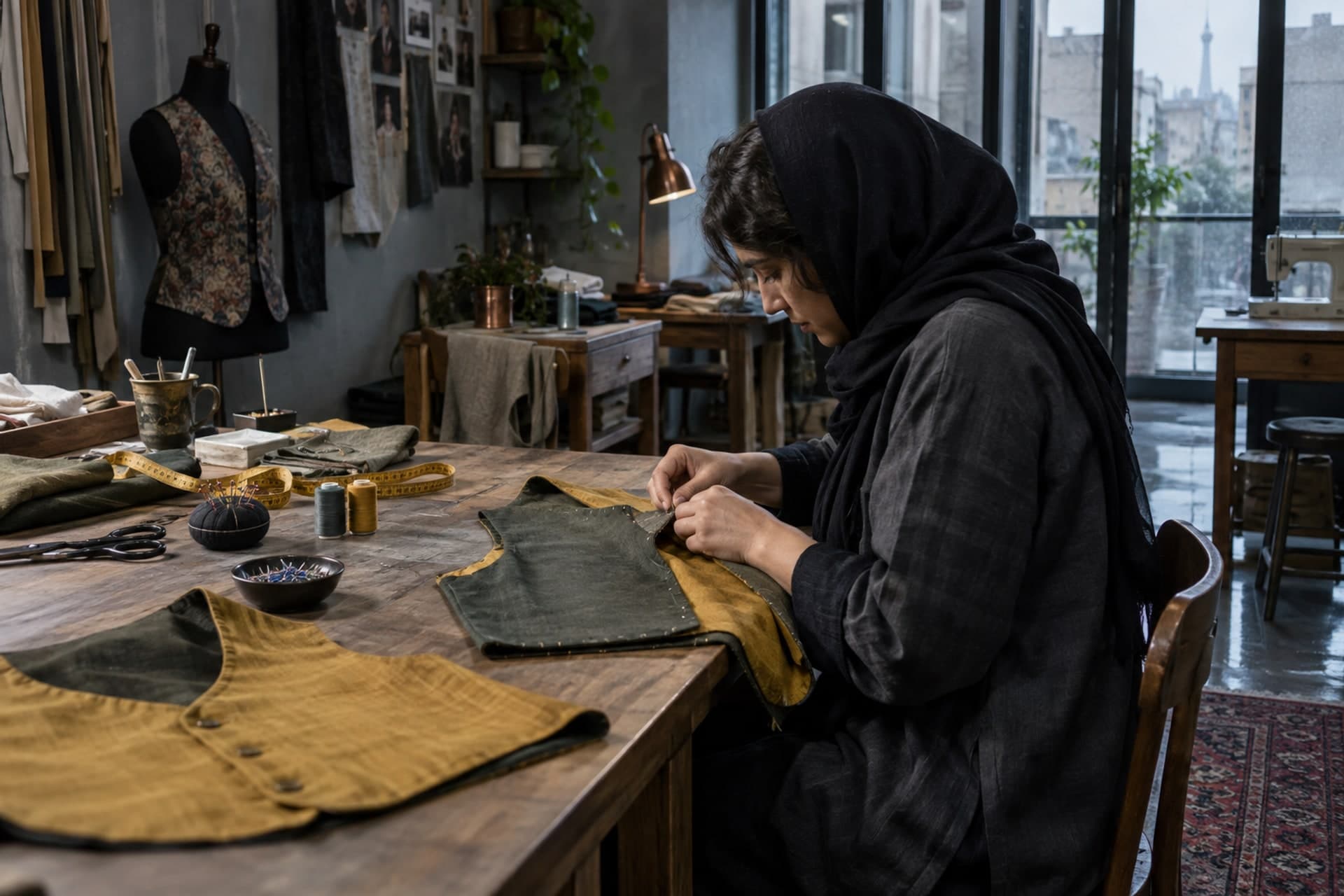 تصویرسازی اصلی برای ورکشاپ دوخت وست ژاپنی